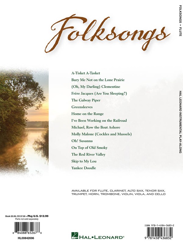 Clarinet Play-Along: Folksongs