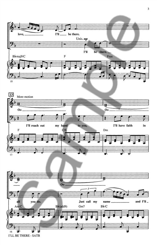 The Jackson 5: I'll Be There (SATB)