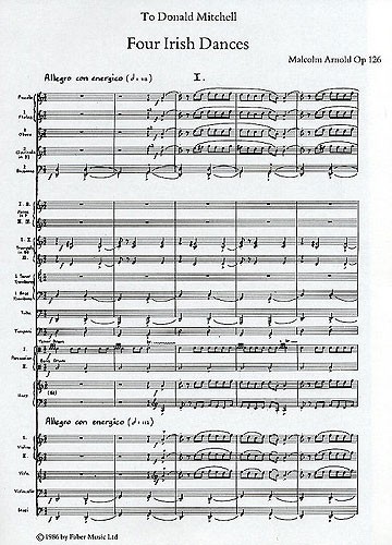 Malcolm Arnold: Four Irish Dances Op.126 (Score)