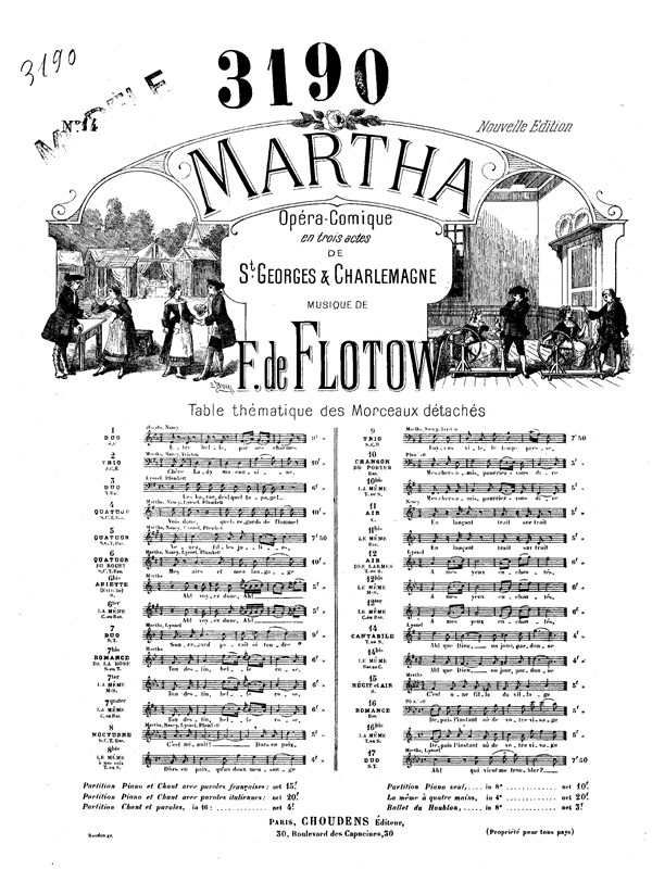 Friedrich von Flotow: Air No.14 (Martha)