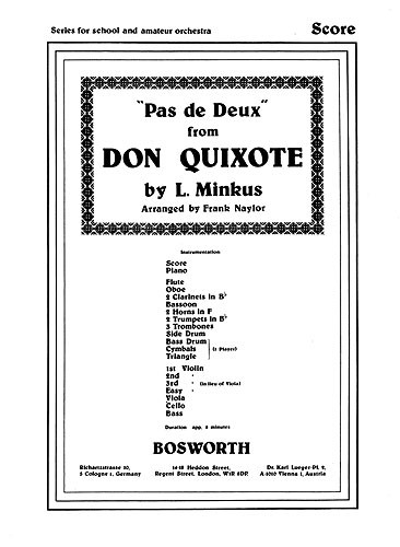 Minkus, L Pas De Deux From Don Quizote Orch (A) Sc/Pts