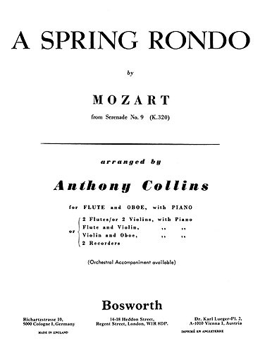 W.A. Mozart: Spring Rondo (Bosworth Amateur School Orchestra)