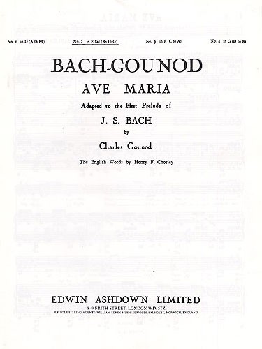 JS Bach/C Gounod: Ave Maria In E Flat Major