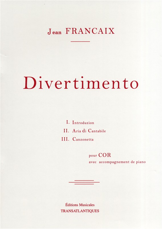 Jean Francaix: Divertimento