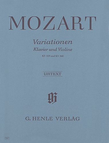 W.A. Mozart: Variations For Piano and Violin (Urtext)