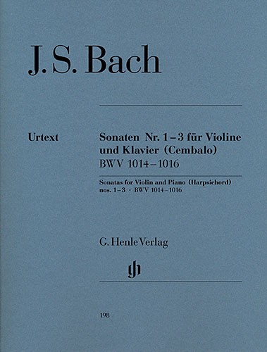 Johann Sebastian Bach: Sonatas for Violin and Piano (Harpsichord) 1-3 BWV 1014-1