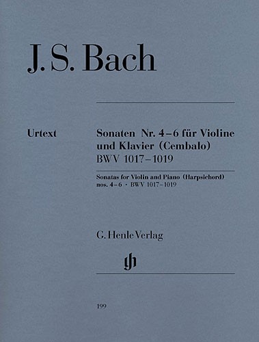 Johann Sebastian Bach: Sonatas no. 4 - 6 for Violin and Piano (Harpsichord) BWV