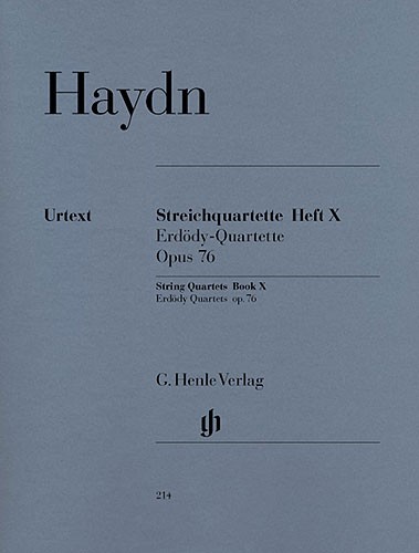 Franz Joseph Haydn: Streichquartette Heft X Erdody-Quartette Op. 76