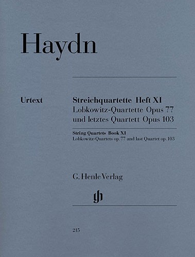 Franz Joseph Haydn: String Quartets Op.77 And Op.103 (Urtext Edition)