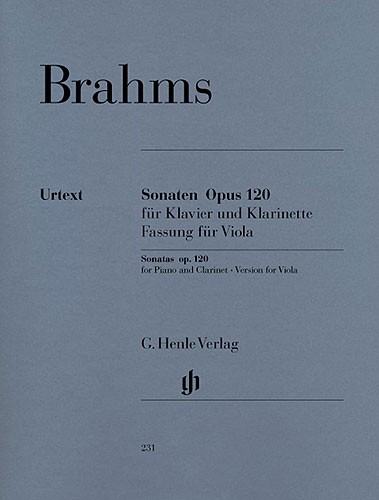 Johannes Brahms: Sonatas For Piano And Clarinet (Or Viola) Op.120, 1 and 2 (Vers