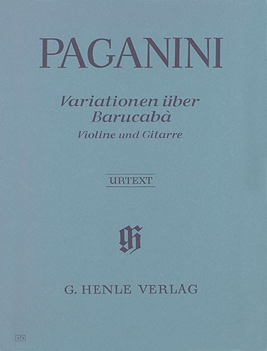 Niccolo Paganini: 60 Variations on Barucab for Violin and Guitar op. 14