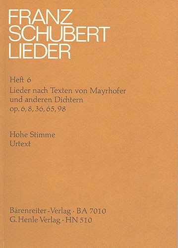 Franz Schubert: Songs with Lyrics by Mayrhofer and other Poets