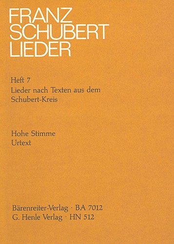 Franz Schubert: Lieder Nach Texten Aus Dem Schubert Kreis