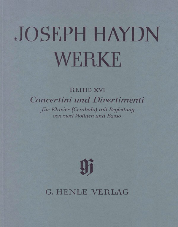 Joseph Haydn: Concertini and Divertimenti for Piano (Harpsichord) with accompani