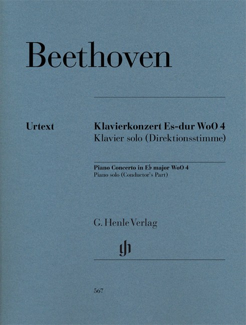 Ludwig Van Beethoven: Piano Concerto In E Flat WoO 4 (Henle Urtext)