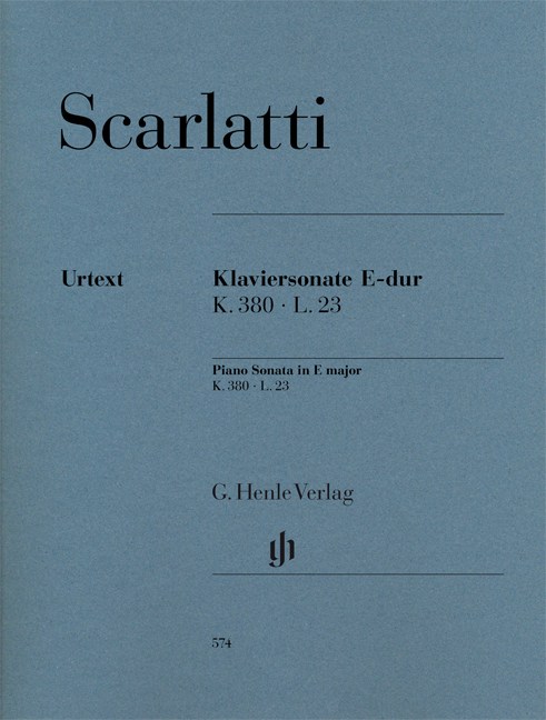 Domenico Scarlatti: Piano Sonata In E K.380 L.23 (Urtext)