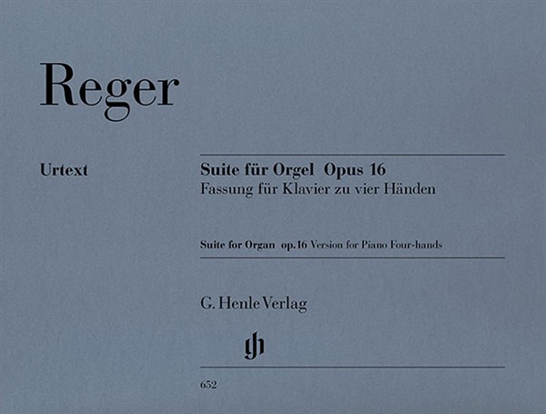 Max Reger: Suite e minor for Organ op. 16 - composer's transcription for Piano f