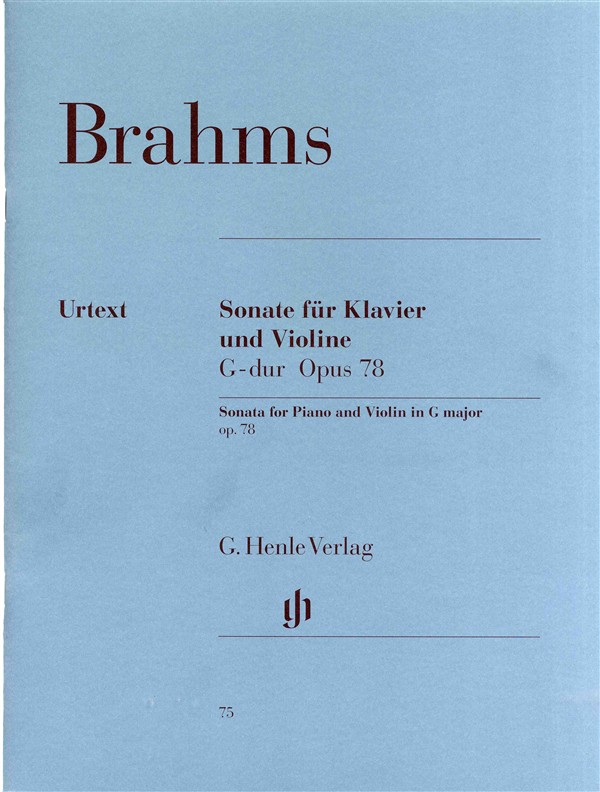 Johannes Brahms: Sonata For Piano And Violin In G Major Op.78