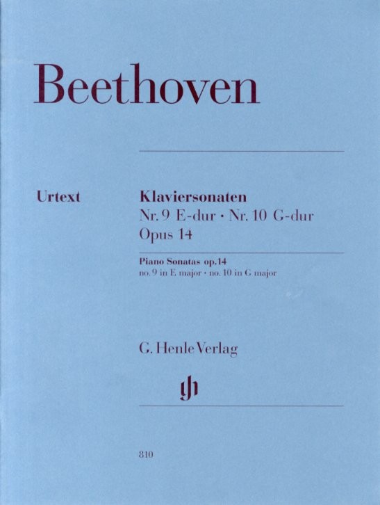 Beethoven: Piano Sonata No.9 And No.10 Op.14 (Henle Urtext Edition)