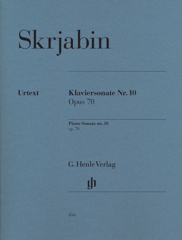 Alexander Scriabin: Piano Sonata No.10 Op.70 - Henle Urtext