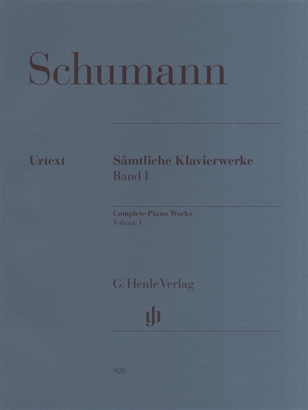 Robert Schumann: Complete Piano Works Volume 1 - Henle Urtext