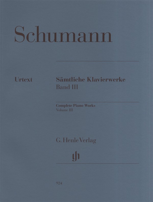 Robert Schumann: Complete Piano Works Volume 3 - Henle Urtext