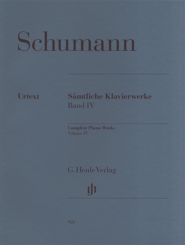 Robert Schumann: Complete Piano Works Volume 4 - Henle Urtext