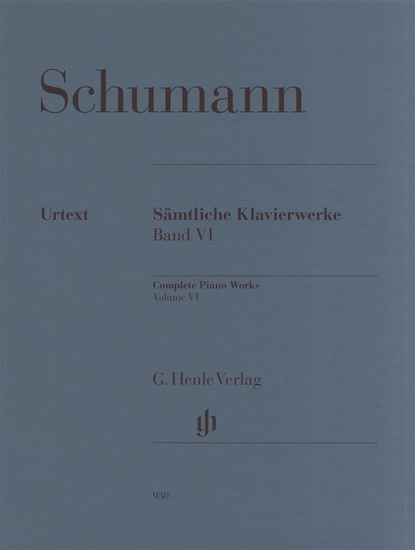 Robert Schumann: Complete Piano Works Volume 6 - Henle Urtext