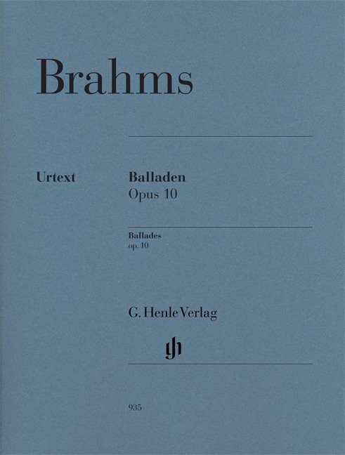 Johannes Brahms: Ballades Op.10 - Urtext