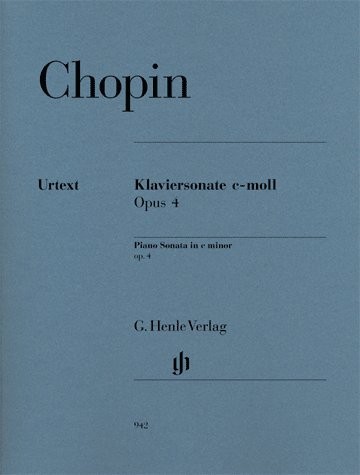 Frdric Chopin: Piano Sonata In C Minor Op.4 - Urtext