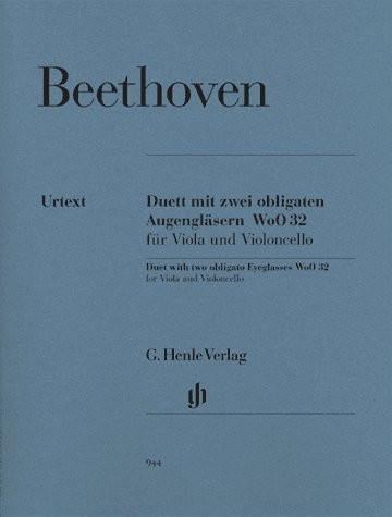 Ludwig Van Beethoven: Duet With Two Obligato Eyeglasses For Viola And Violoncell