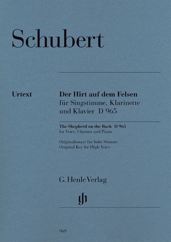 Franz Schubert: The Shepherd on the Rock (Henle Urtext Edition)