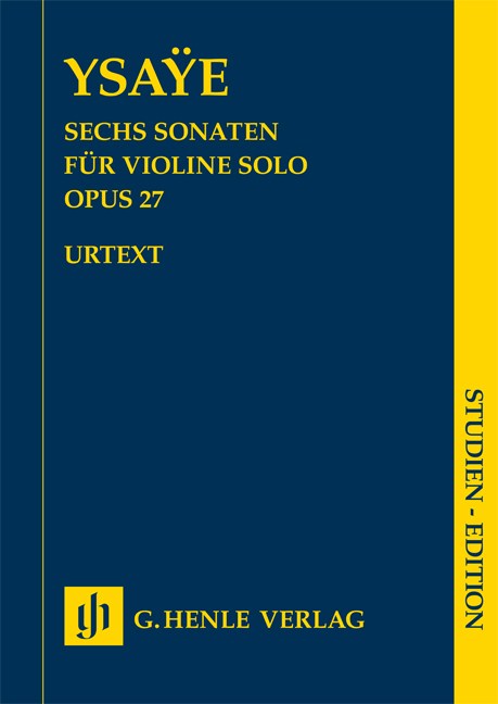 Eugne Ysae: Six Sonatas Op.27 (Urtext Study Score)