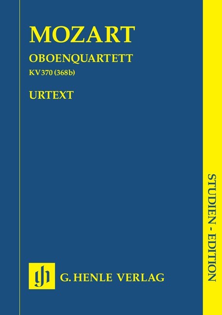 W.A. Mozart: Oboe Quartet in F K.370 / 368b (Henle Urtext Edition)