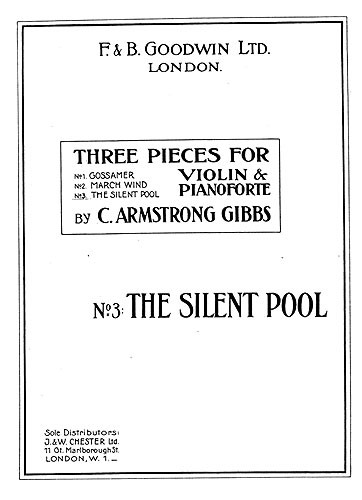 Armstrong Gibbs The Silent Pool (No.3 Of Three Pieces) Violion/Piano