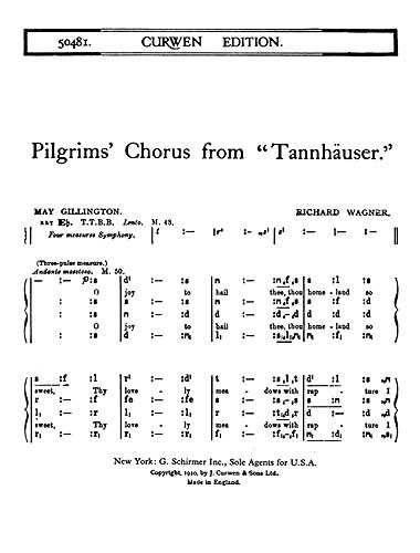 Wagner, R Pilgrims Chorus From Tannhauser Ttbb (Tonic)