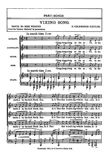 Coleridge-taylor Viking Song Satb