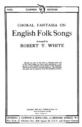 White English Folk Songs Satb