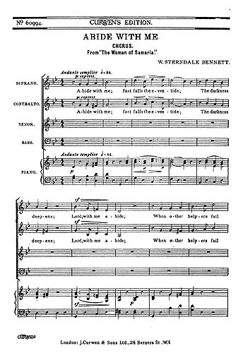 Bennett Abide With Me Satb