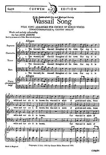 Gustav Holst: Wassail Song