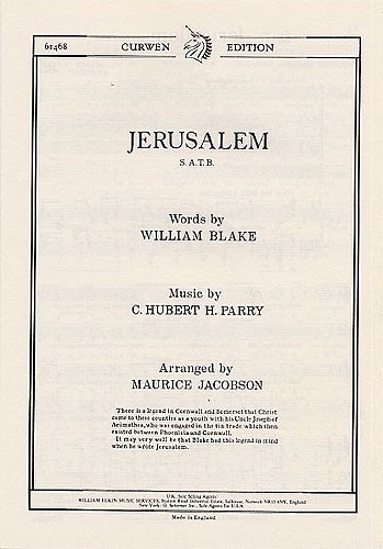 C. Hubert Parry: Jerusalem (SATB)