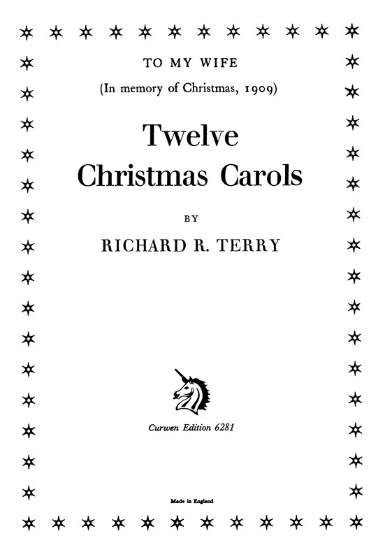 R.R. Terry: Twelve Christmas Carols (SATB)