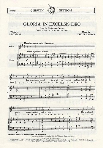 Eric Thiman: Gloria In Excelsis Deo (High Voice)