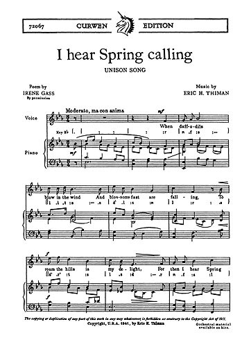 Eric Thiman: I Hear Spring Calling