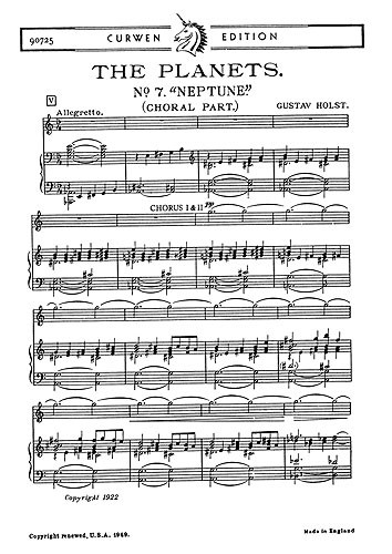 Gustav Holst: Neptune from The Planets Chorus Part