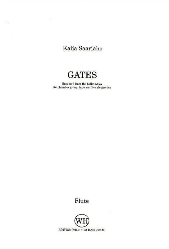 Kaija Saariaho: Gates (Parts)