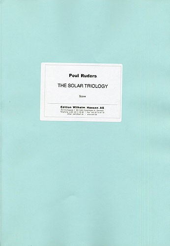 Poul Ruders: The Solar Triology (Score)