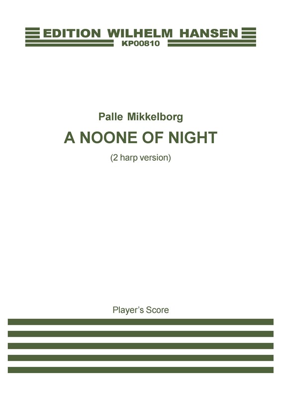 Palle Mikkelborg: A Noone Of Night (2 harp version), Player's score