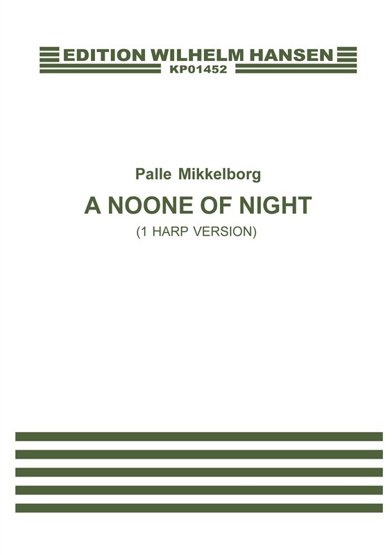 Palle Mikkelborg: A Noone Of Night (1 harp version) Harp part