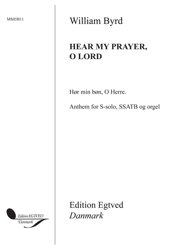 William Byrd: Hear My Prayer, O Lord (Score)